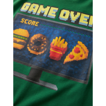 NAME IT T-shirt Voto Verdant Green Game Over